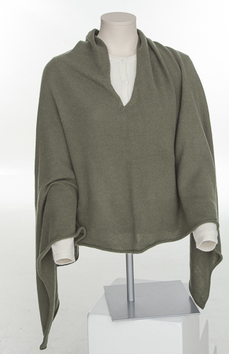 SUSANNE 4- Poncho slätstickad kortare - 3