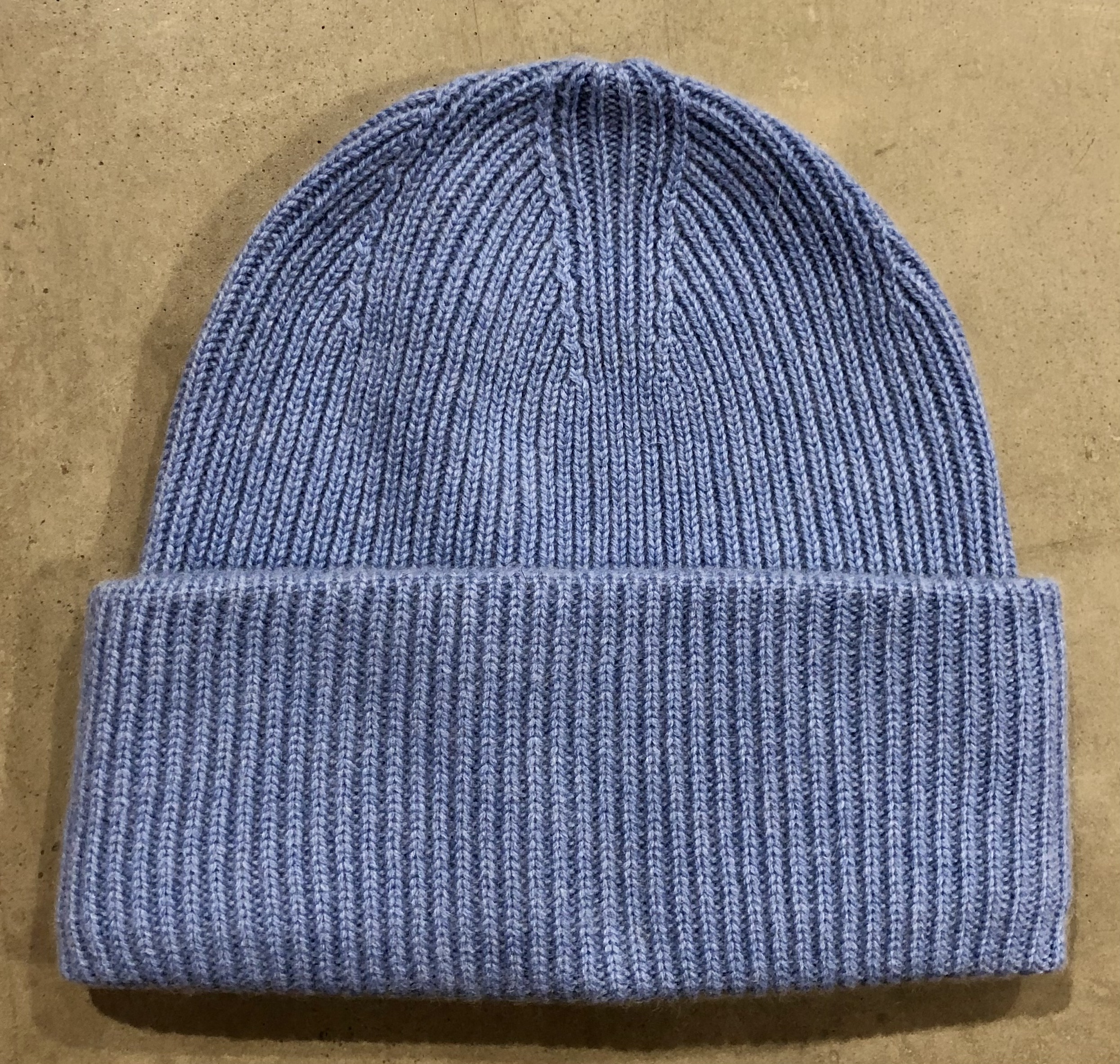 Mössa ribbstickad med uppvik -K27 - 8