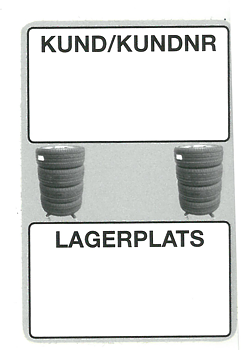 Däckhotellsticker