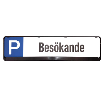 P-skylt Besökande