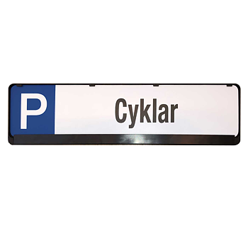 P-skylt Cyklar