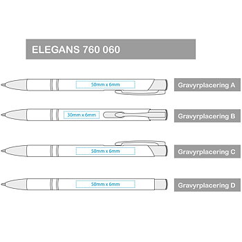 Elegans penna med gravyr