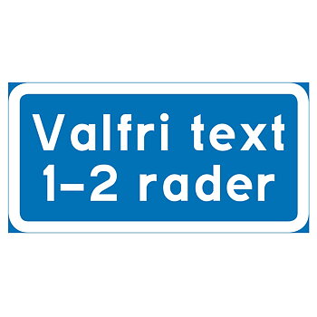 Parkeringsskylt Valfri text 1-2 rader