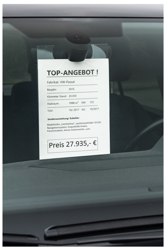 Prishållare A4 för backspegel