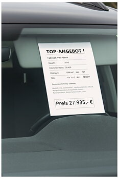 Prishållare A4 för Solskydd