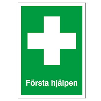 Skylt Första hjälpen