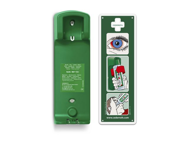 Ögondusch CEDERROTH 500ml inkl vägghållare - 2