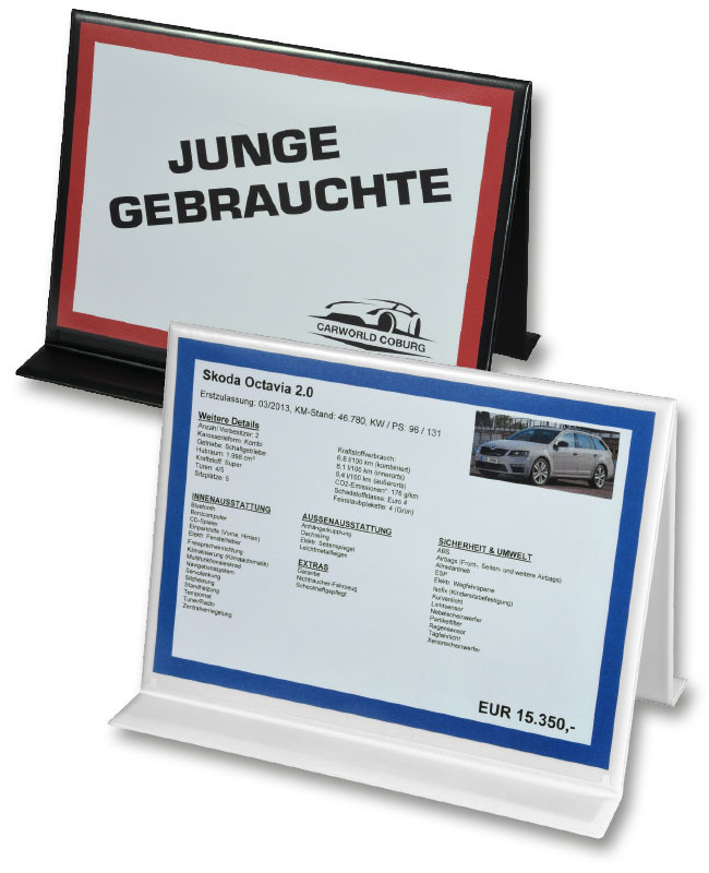 Biltakskylt  A4  - 2