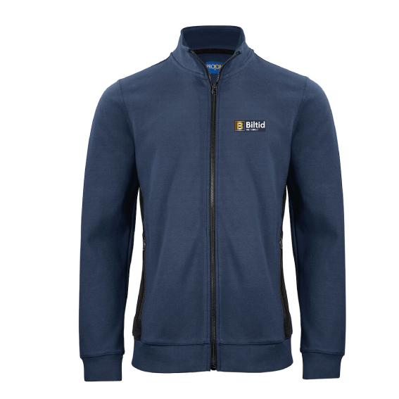 Sweatshirt hel zip, herr