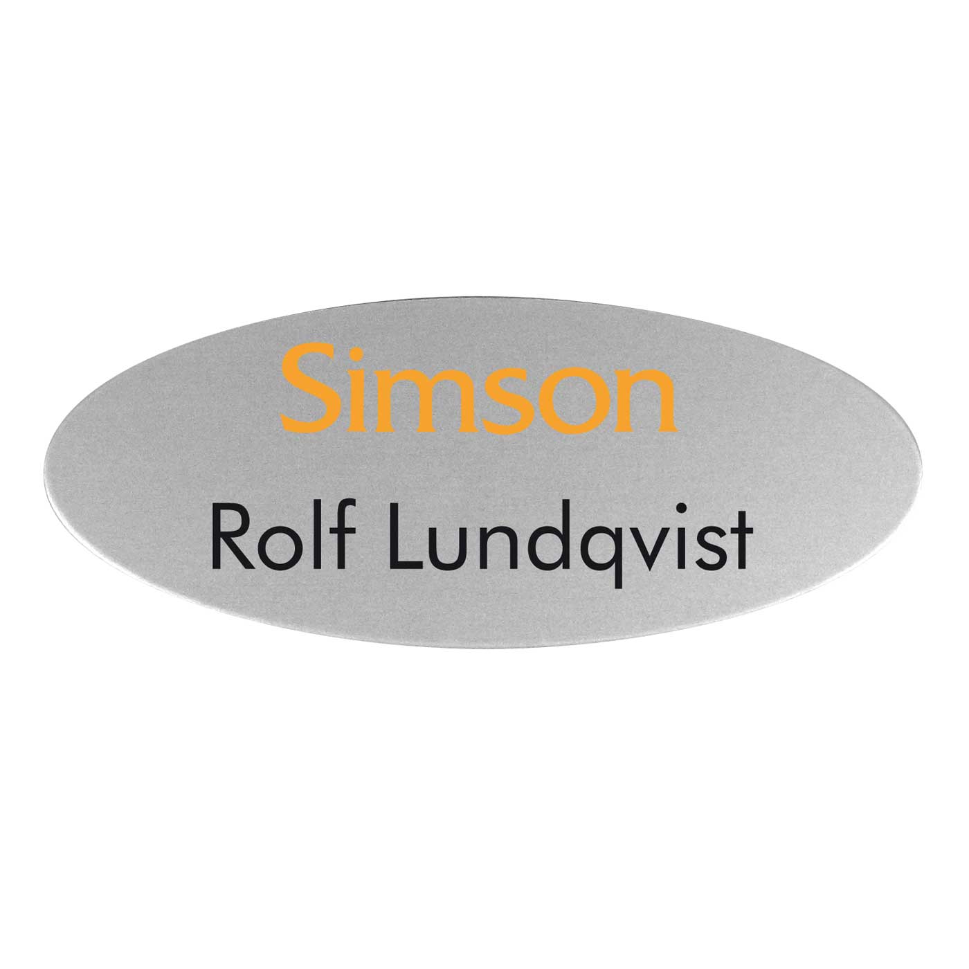 Namnskylt i metall - 9