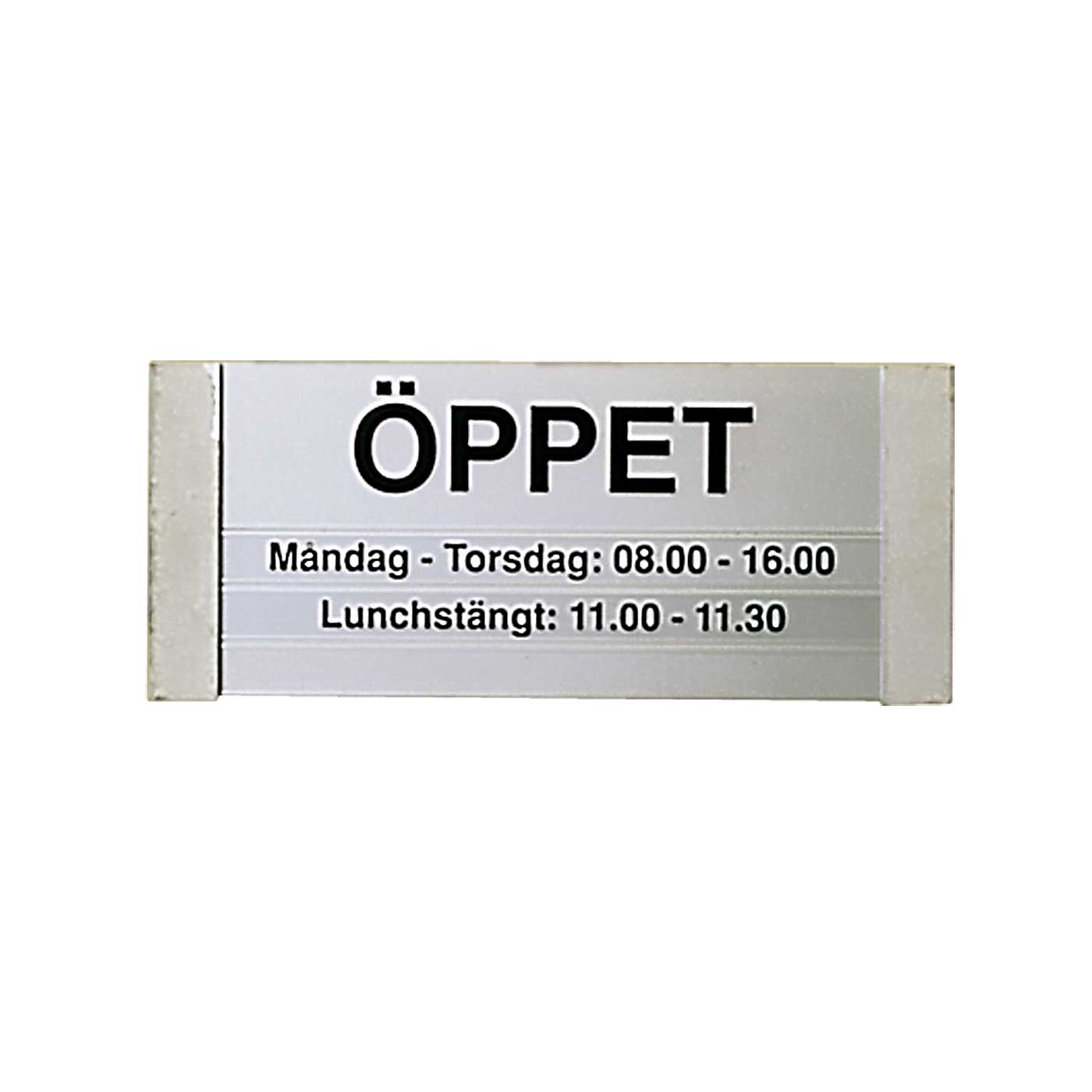 Öppetskyltar