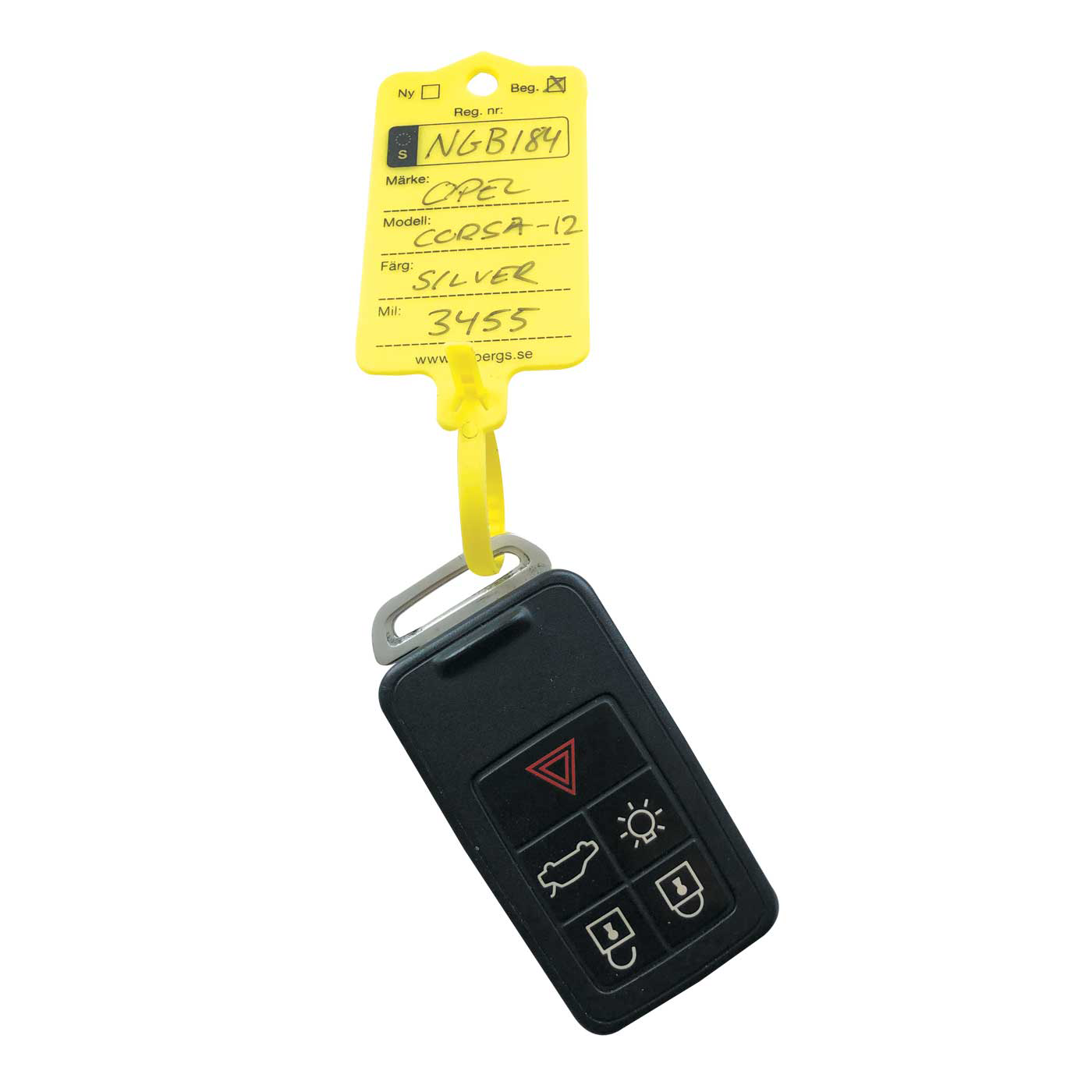 Nyckeltags (plast)
