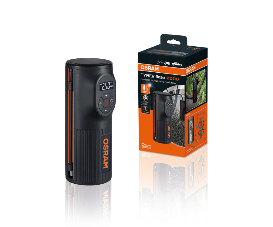 Osram Kompakt batteridriven kompressor TYREinflate 2000