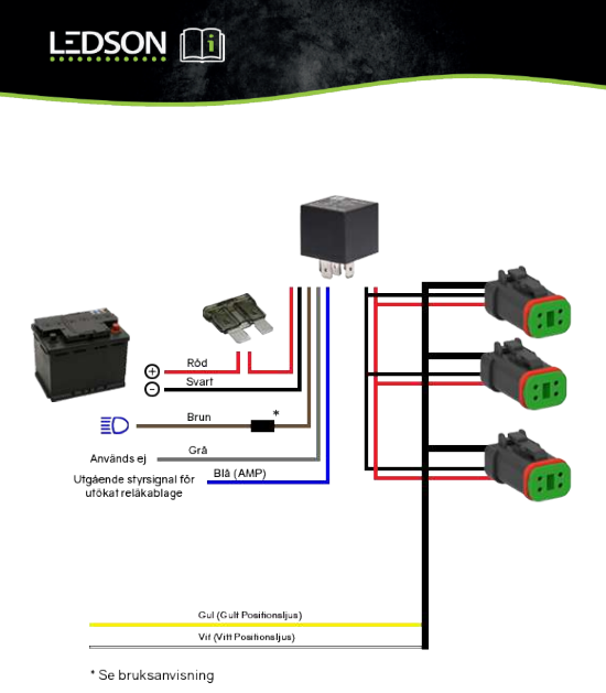 Reläkabelsats Connect 1 x 4-pol DT - XBB Dongle tillbehör  - 2