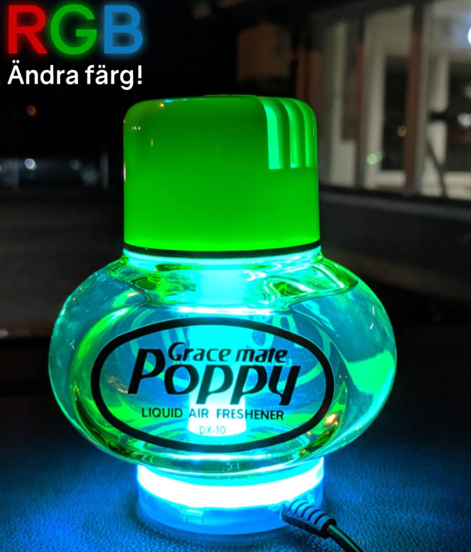  LED-Ljusplatta för Poppy Luftfräschare (RGB) - USB installation - 3