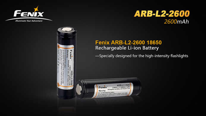 Fenix ARB-L18 18650 2600mAh 3,7V Li-jon - 4
