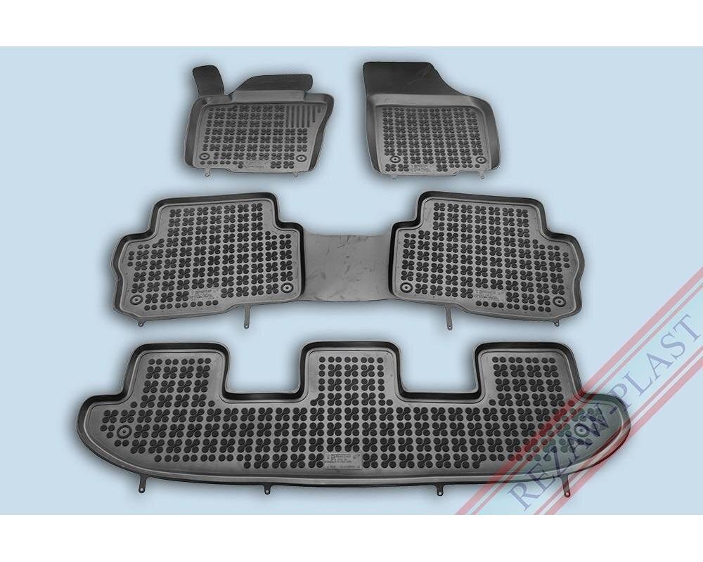 Gummimatta Svart (4 delar), VW Sharan II 2010-