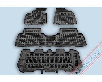 Gummimatta Svart (4 delar), Kia Sorento 2016-2018