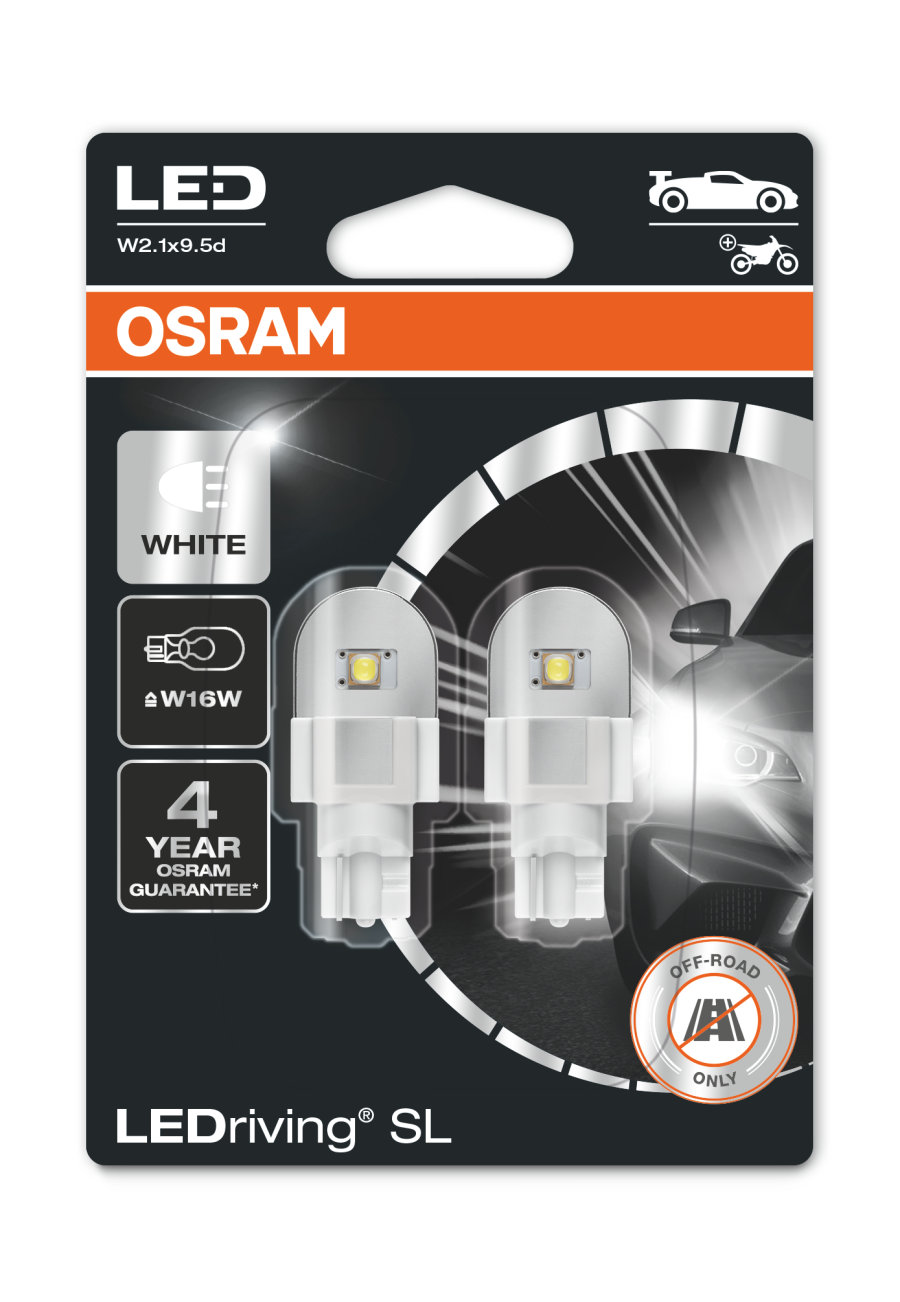 W16W/921 LED-ersättningslampa Osram LEDriving Cool White