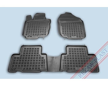 Gummimatta Svart (3 delar), Toyota RAV4 5-Dörrars 2006-2012