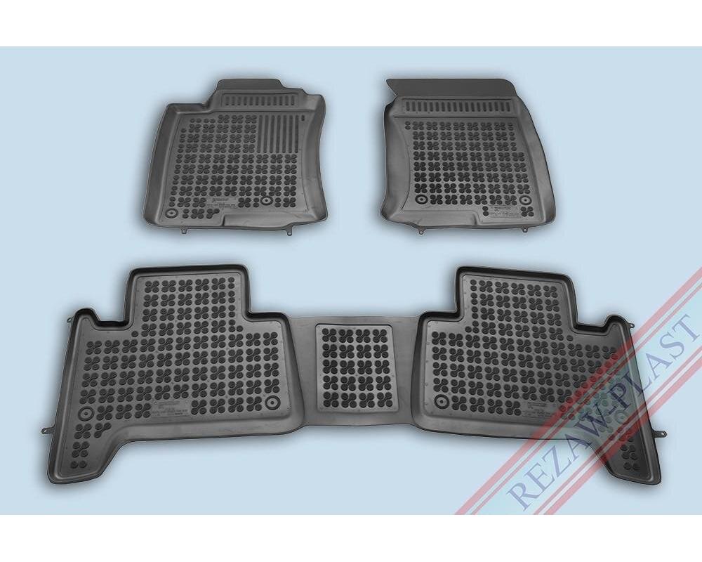 Gummimatta Svart (3 delar), Toyota Land Cruiser 2003-2012