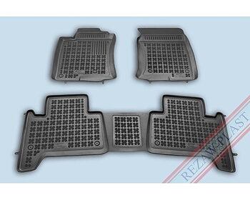Gummimatta Svart (3 delar), Toyota Land Cruiser 2003-2012