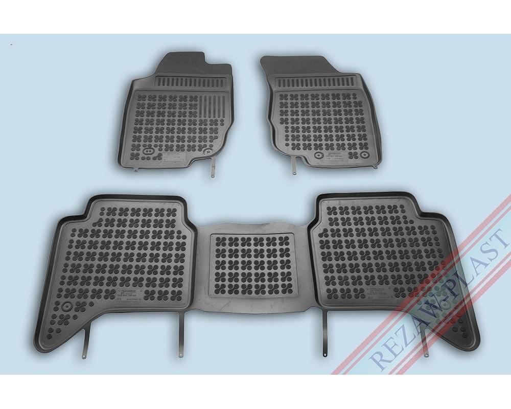 Gummimatta Svart (3 delar), Toyota Hilux 2006-2015