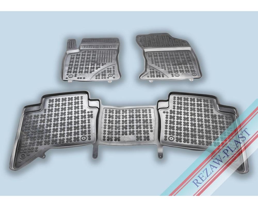 Gummimatta Svart (3 delar), Toyota Hilux 2016-
