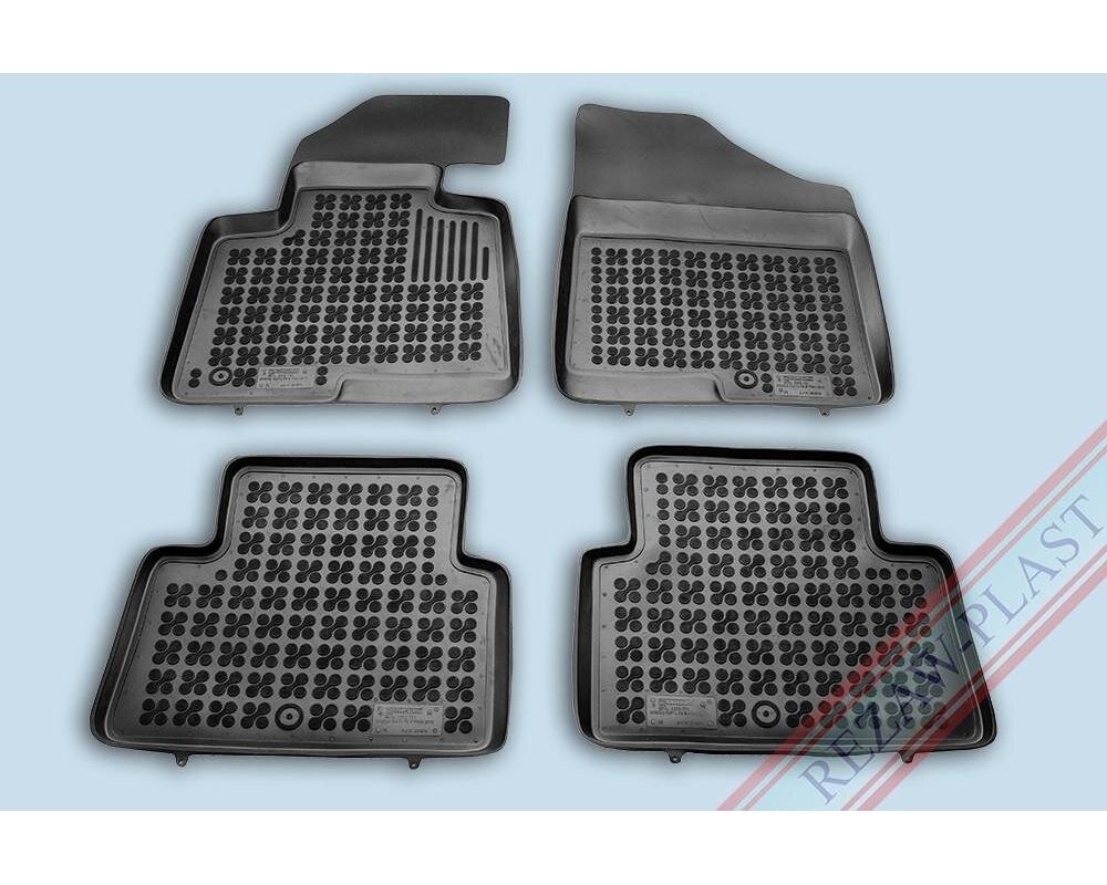 Gummimatta Svart (4 delar), Hyundai Santa Fe 2013-