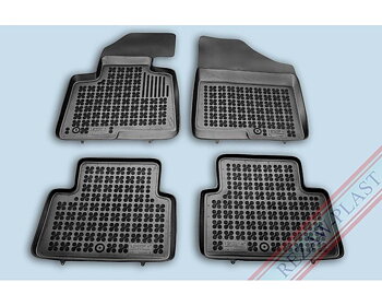 Gummimatta Svart (4 delar), Hyundai Santa Fe 2013-