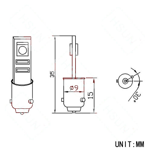 Diodlampa T4W Canbus 2xSMD 12V - 4