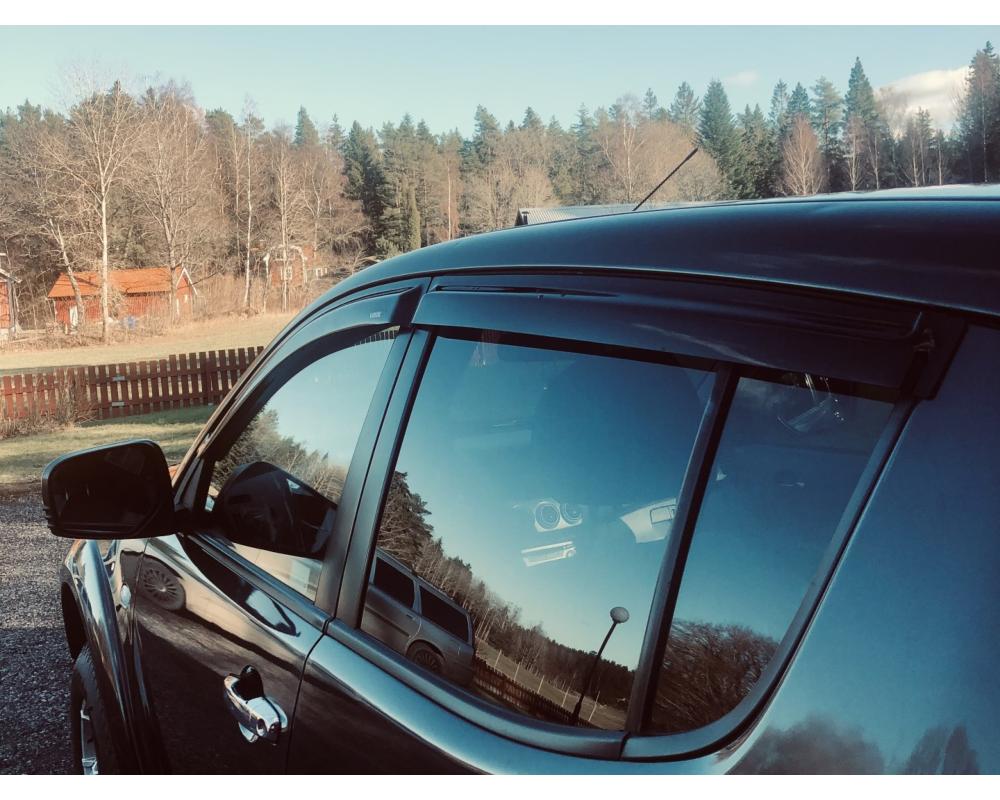 Vindavvisare (fram+bak) - Mitsubishi L200 Dual cab 07-15