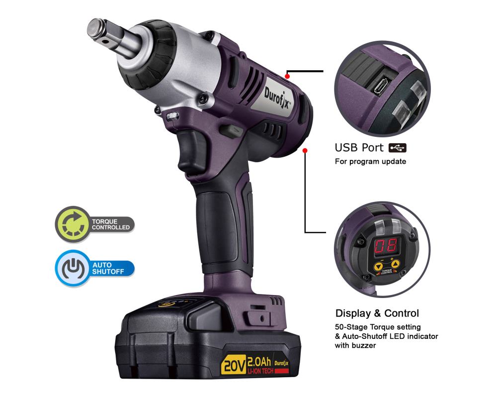 Pro-Assembly 20V 1/2ˮ borstlös mutterdragare - 3