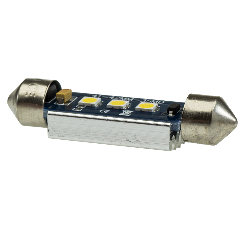 Spollampa/festoon Canbus 42 mm 3xSMD 12-18V - 2