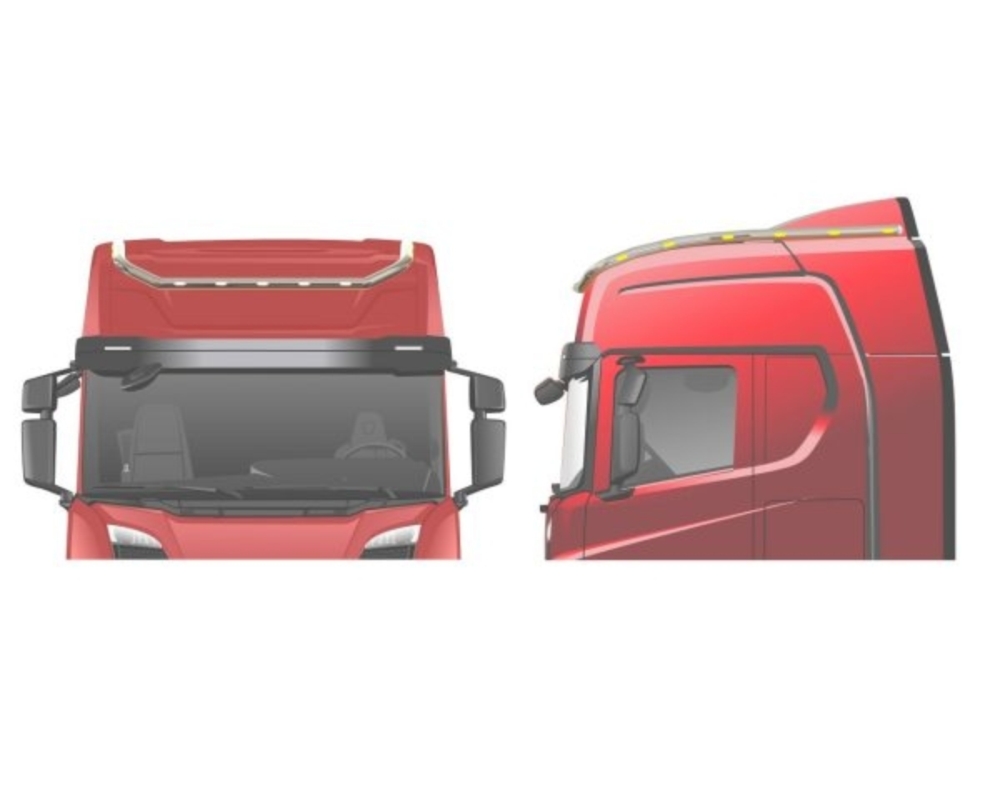 Takbåge Scania NextGen 2017- Highline med långa sidoförlängningar 20H - 2