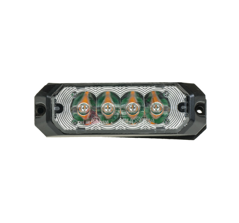 LED Blixtljus 4 dioder ECE R65 12-36V, Orange