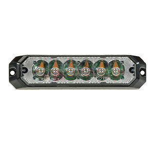 LED Blixtljus 6 dioder ECE R65 12-36V, Orange