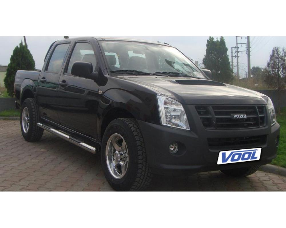 SIDORÖR 76MM med instegslister - Isuzu D-MAX 2007-2011