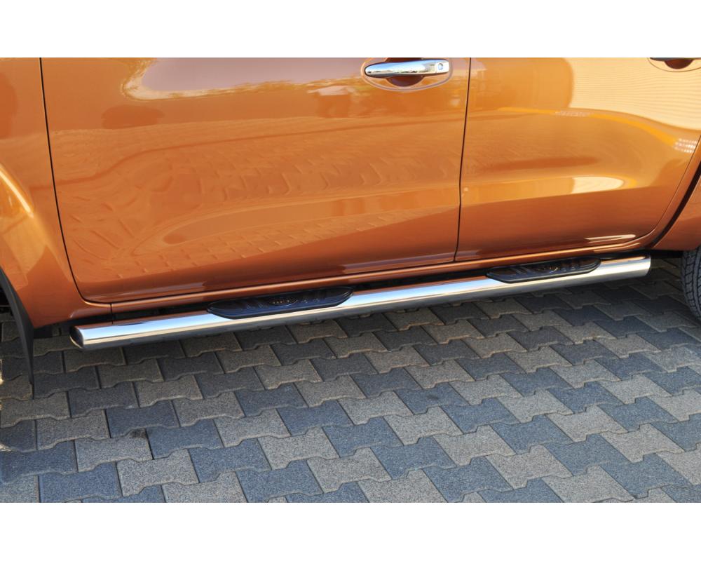 SIDORÖR 76MM med instegslister - Nissan Navara (NP300) 2016-