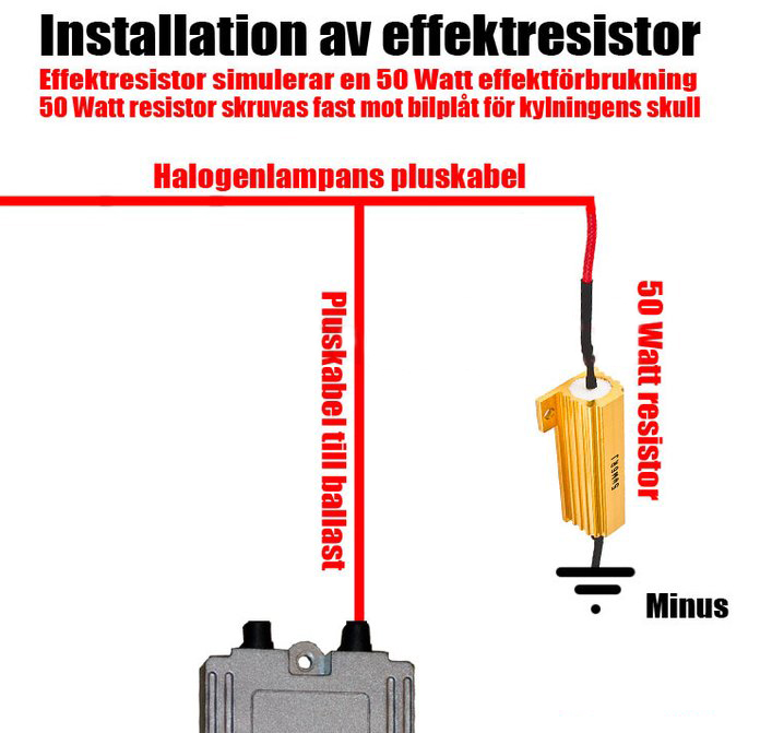 Resistor  25W  Effektmotstånd - 2