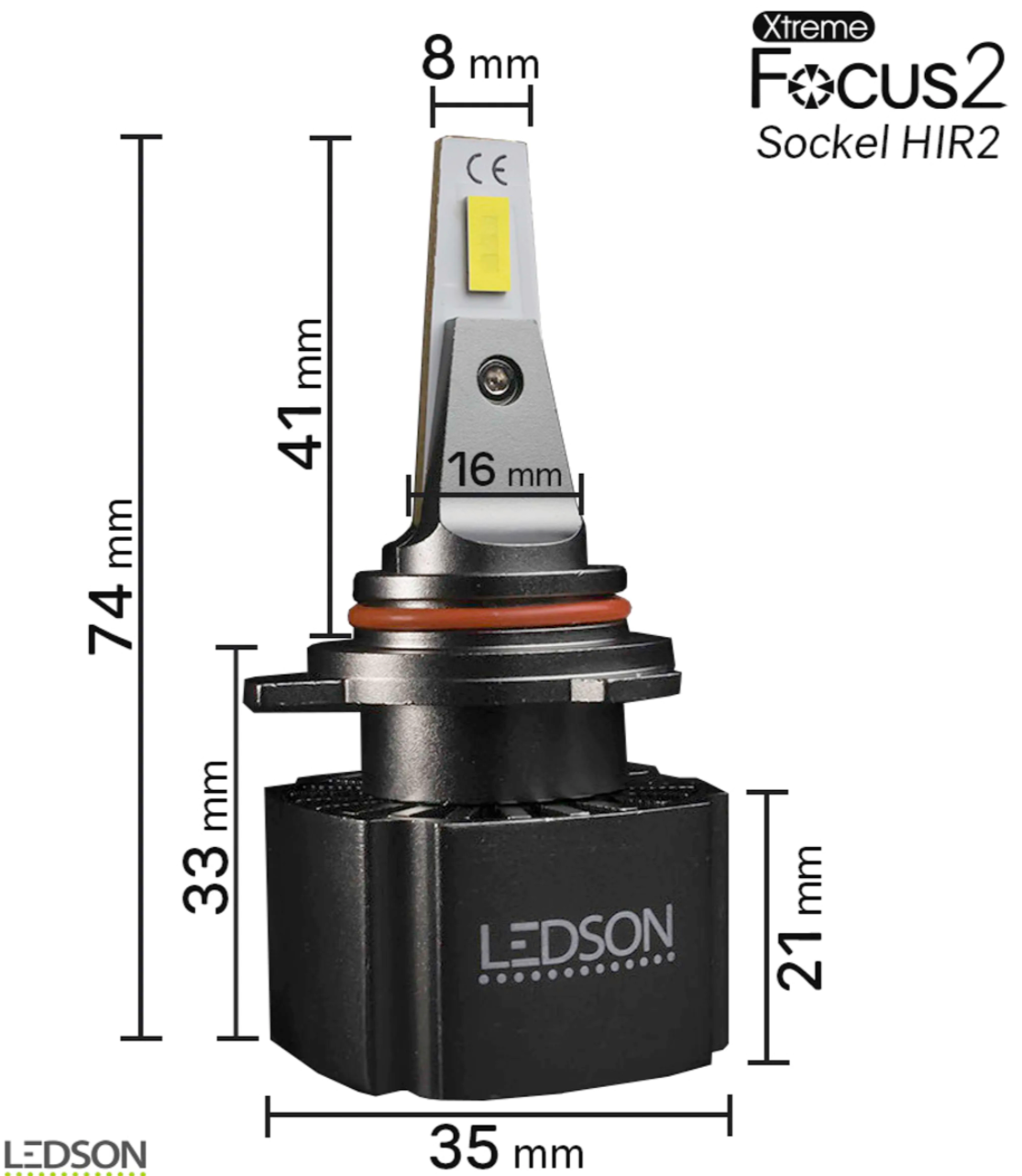 F1 LED Headlights H4 LED - Lyson.se