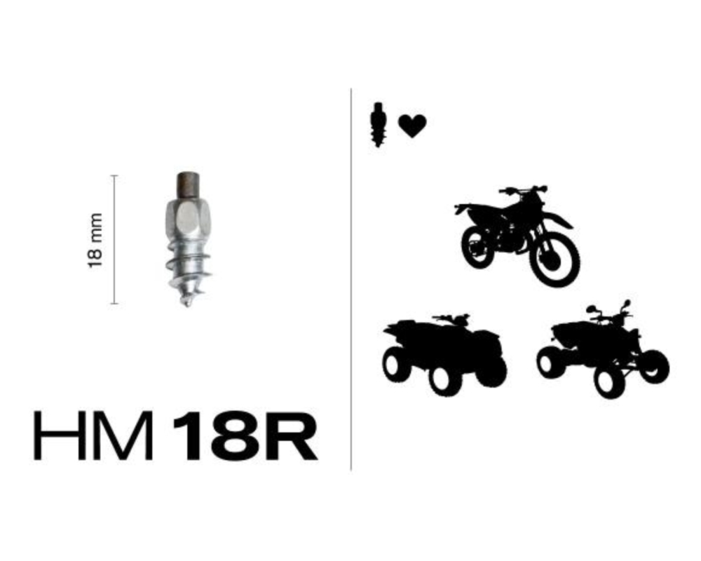 HM18R Hårdmetalldubb 100/förp PinPack - 3