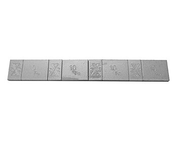 Klistervikt stål 60g/remsa, 5+10g x 4 100 st