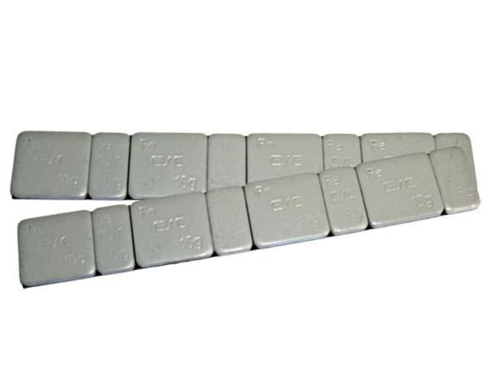Klistervikt stål 60g/remsa, 5+10g x 4 100 st - 2