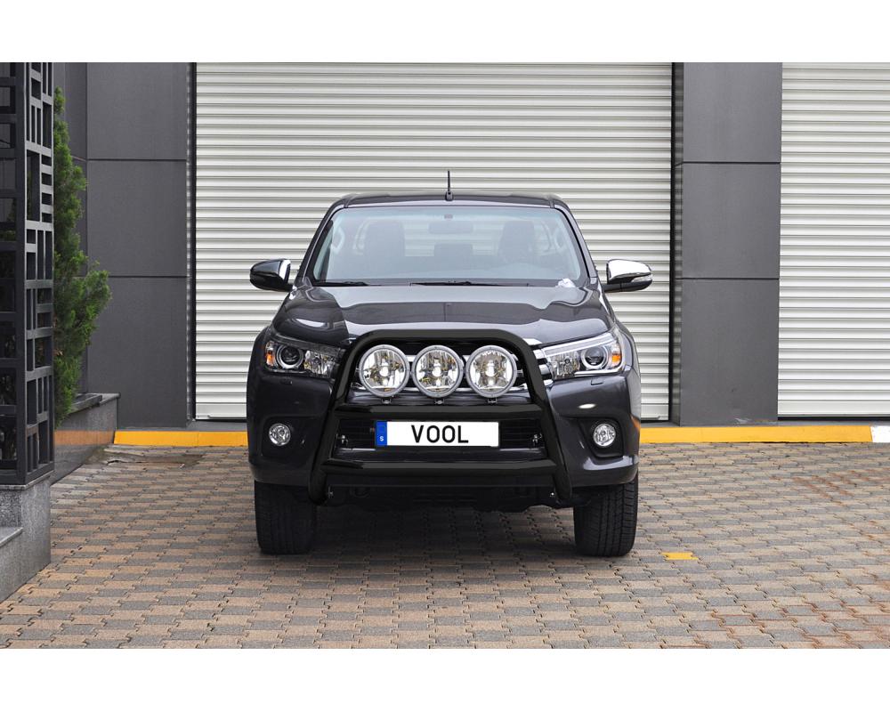 STOR 76MM frontbåge [Svart] - Toyota Hilux 2016-2021