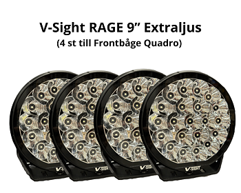 V-Sight RAGE 9" Extraljus (4 st till Frontbåge Quadro)