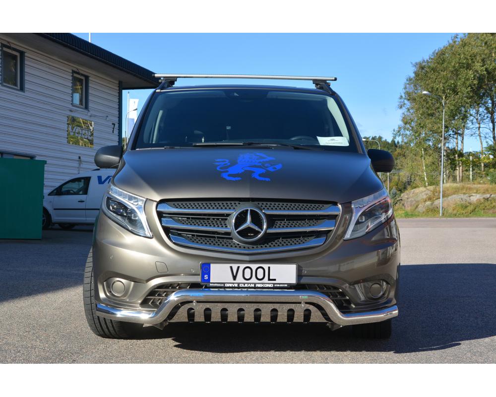 LOWBAR EU frontbåge med hasplåt - V-klass 2015-