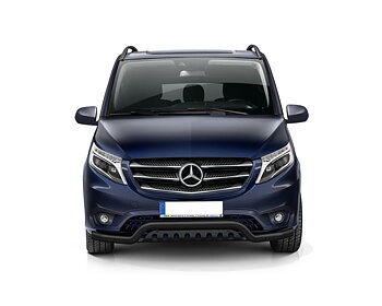 LOWBAR EU frontbåge med hasplåt [Svart] - Mercedes Vito 2021