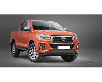 LOWBAR EU frontbåge med hasplåt [Svart] - Toyota Hilux 2021-