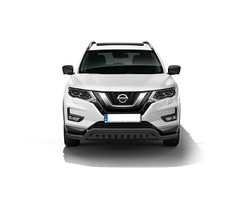 LOWBAR EU frontbåge med hasplåt [Svart] - Nissan X-Trail 201